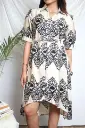 Sundowner Story – Shirt Dress (Ivory & Black)