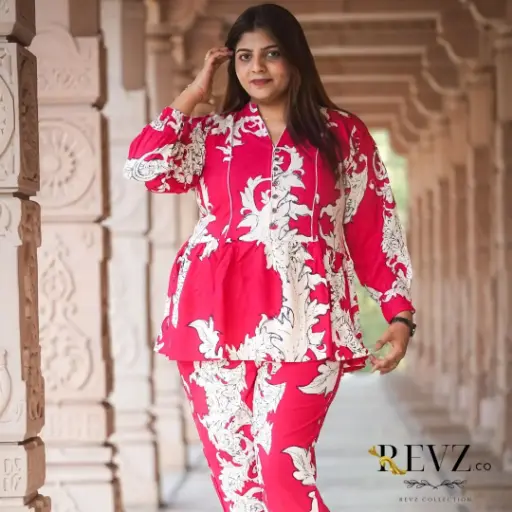 Raspberry Flourish Co-ord Set